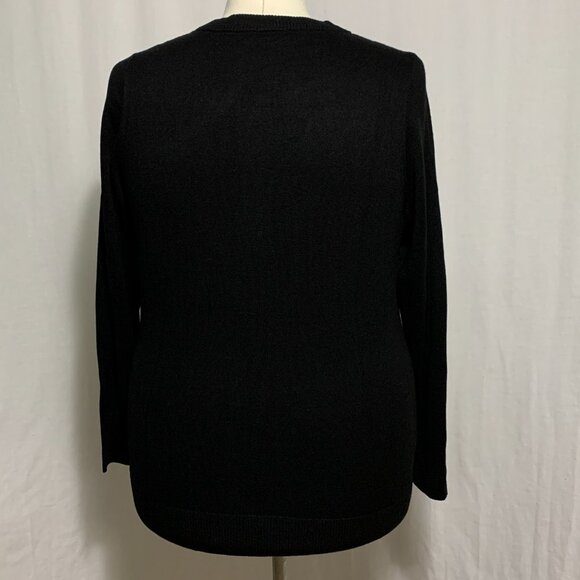 Torrid Sweater Skelton Bones Fitted Cardigan Halloween Black White Plus 2 18 20 - Picture 4 of 6